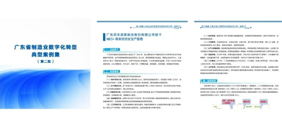 广东省数字化转型案例发布！风华高科一项目入选